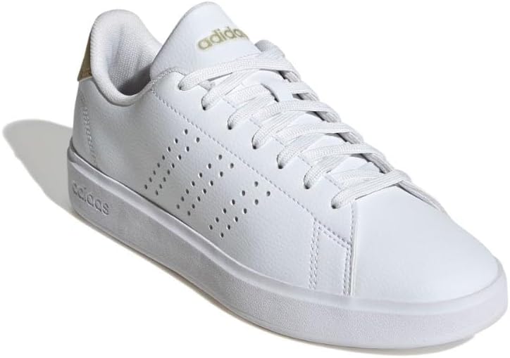 Womens Advantage 2.0, White/White/Matte Gold, 10