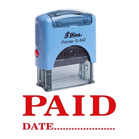 Printtoo Self Inking Rubber Stamp with Date Cover