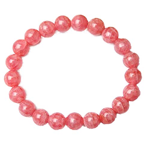 Bracelet rhodochrosite rose naturelle 9mm pour accompagner votre style au quotidien