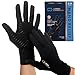 Copper Compression Full Finger Arthritis Gloves - Palm Grips - Touch Screen Fingertips - Compression Support for Carpal Tunnel, Pain Relief, Tendonitis - Fits Men & Women - 1 Pair - M
