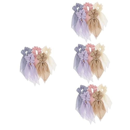 Scrunchies élégants en dentelle pour attacher les cheveux épais sans douleur