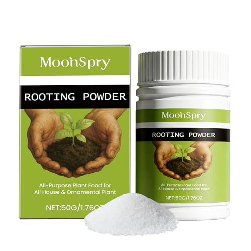 Wurzelaktivator Rapid Rooting Powder Mykorrhiza belebt und stärkt das Wachstum von Pflanzen und Wurzeln Bewurzelungspulver für stecklinge - Indoor & Outdoor Wurzelstimulator (50g Abgefüllt)