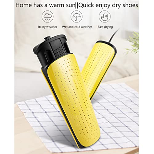 Secador de Calzado Portátil Doble Núcleo Amarillo miniatura 4