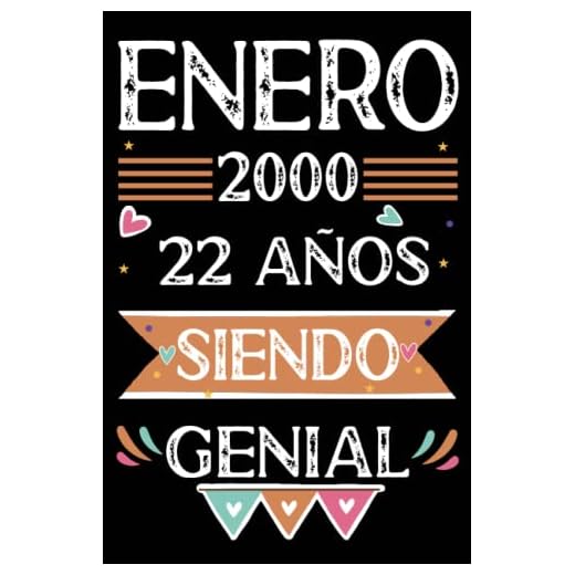 CUADERNO, Enero 2000, 22 Años Siendo Genial: 22 años. Libro de visitas, cuaderno, 110 páginas de felicitaciones, idea de regalo, regalo Para la esposa, novia, mujer, La madre