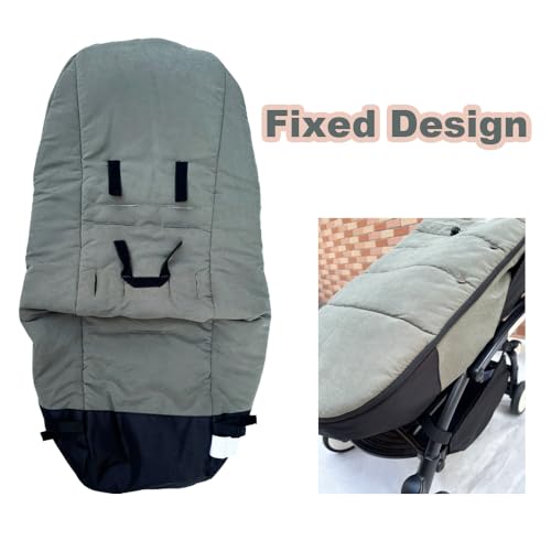 Miniatura 4 de Brogtorl Saco Para Los Pies Universal Para Cochecito, Compatible Con Babyzen Yoyo Yoyo2, Stokke Yoyo3 Y Bugaboo, Tela A Prueba De Viento Y Frío, Fácil De Limpiar Oliva