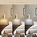 Gold Battery Operated Wall Sconces Set of Two with Remote, Rechargeable Battery Powered Wall Lights, 3 Color Temperature, Dimmable, Modern Wireless Wall Lamps for Bedroom Living Room Hallway