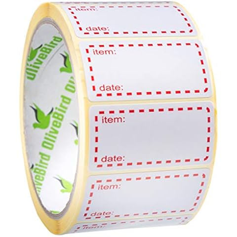 500 x Freezer Labels On Roll Cover