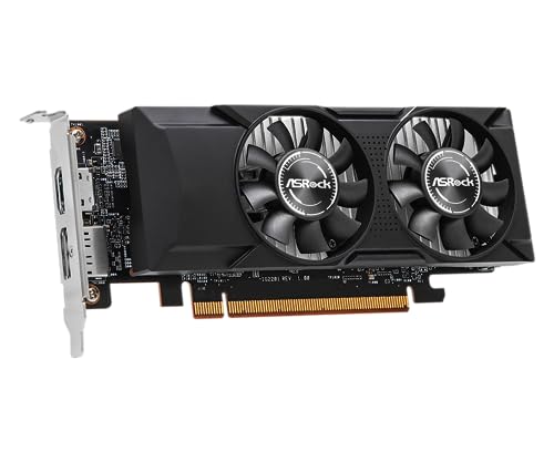 Image of ASRock Intel Arc A380 Low Profile 6GB GDDR6 96-Bit Displayport HDMI 0Db Silent Cooling 8K 7680 X 4320 Graphics Card pci e x4 Dual Fan