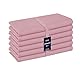 Cottoniva Stoffservietten - Set aus 6 Servietten, 100% Baumwolle, 43 x 43 cm, Weich, Waschbar und Wiederverwendbar - Perfekt für Dinnerpartys, Hochzeiten und den Alltag Servietten Rosa