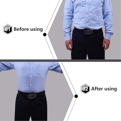 Image of Shirt Stays for Men Adjustable Elastic Shirt Holders Non-slip Clamps Shirt Garters Keep Shirt tucked in for Police Military