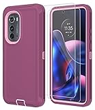 Qinmay for Motorola Moto Edge 2022 Case with HD Screen Protector (2 Packs),Motorola Edge 2022 Case 3