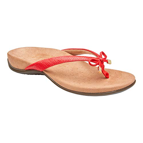 Image of Vionic Women's Rest Bella Toe Post Sandal- Supportive Ladies Orthotic Sandals that include Three Zone Comfort with Arch Support- Flip Flop for Ladies, Medium and Wide Width Size 5-12