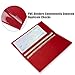 LYOOMALL Leather Checkbook & Register Cover Holder Case Slim Wallet For Men & Women