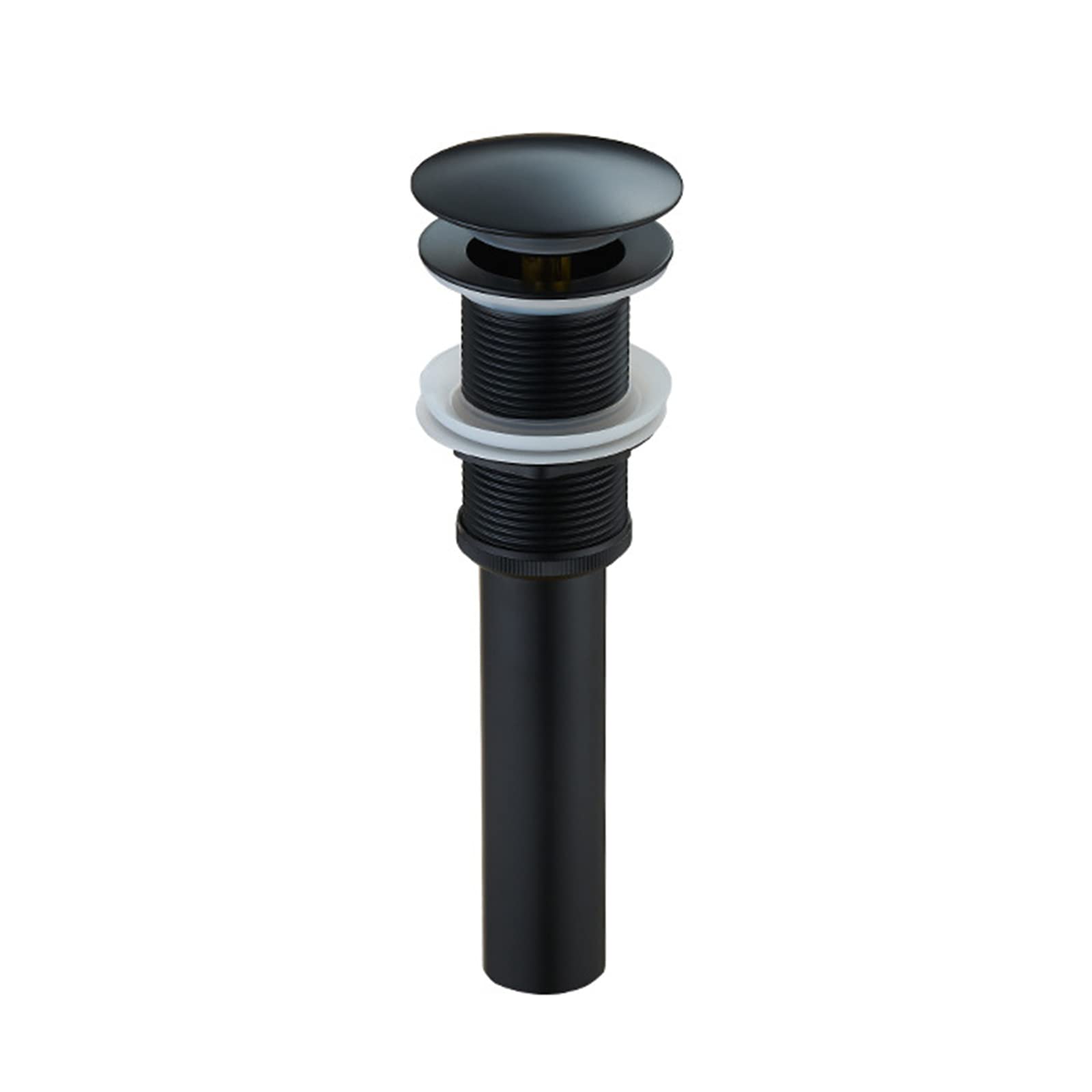 Scarico per lavandino del bagno, nero, scarico pop-up per lavello con troppopieno, kit di scarico pop-up per lavello da bagno, scarico pop-up che fissa il lavandino 1/4, ottone, scarico del