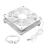 Oxxggkao 120 mm USB Lüfter, 1800 U/min, mit Schalterkabel für Tablet, HDTV Receiver, Router, DVR, Computerschrank, Komponentenkühlung, Computerlüfter
