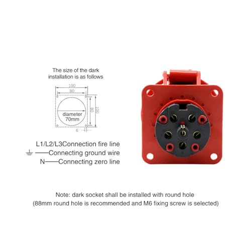 Conector Aviación Industrial Impermeable 3-5 Pines 125A miniatura 6
