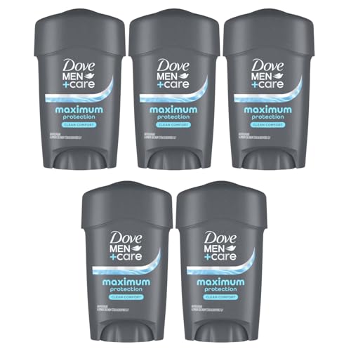 Dove Men + Care Clinical Protection Antiperspirant Deodorant Solid Clean Comfort 1.70 oz (Pack of 5)