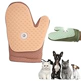 SWZEC Handheld Steam Horse Grooming Brush - USB Rechargeable 5-Finger Glove for Mane & Tail (Pink)