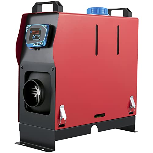 FlowerW Chauffage à air diesel 5 kW 12 V,Chauffage au carburant diesel tout-en-un avec une sortie d'air unique,Télécommande et silencieux,Interrupteur LCD, camping-car, bateau, bus, caravane Cover