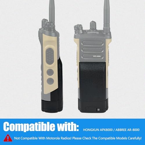 HONGXUNAPX8000 Type-C Rechargeable Battery Compatible with AR-8000 Walkie-Talkies. 7.4V Li-ion High-Capacity Battery(with Type-C Cable) - 1