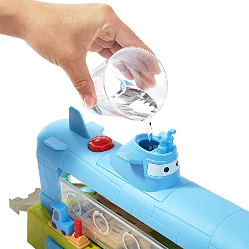 Disney And Pixar Cars Toys, Submarine Car Wash Playset With Color-Change Lightning Mcqueen Toy Car, Water Play #TOP3