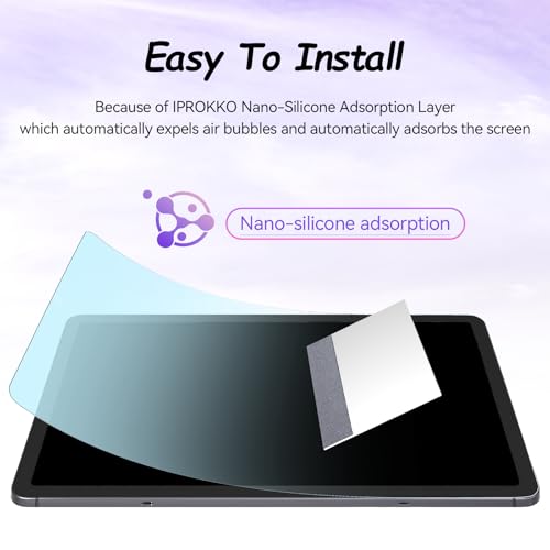 Image of IPROKKO 2 Pack Anti Blue Light Screen Protector for Samsung Galaxy Tab S11 /S10 Lite /S10 FE /S9 FE /S9 /S8 /S7(11 Inch /10.9in), Matte Anti Glare Harmful Light Filter Eye Protection Cover, Bubble Free Easy Install