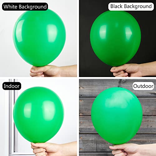 Image of PartyWoo Clover Green Balloons, 100 pcs 10 Inch Malachite Balloons for Garland Arch, Party, Birthday, Baby Shower Decorations, Green-Y24