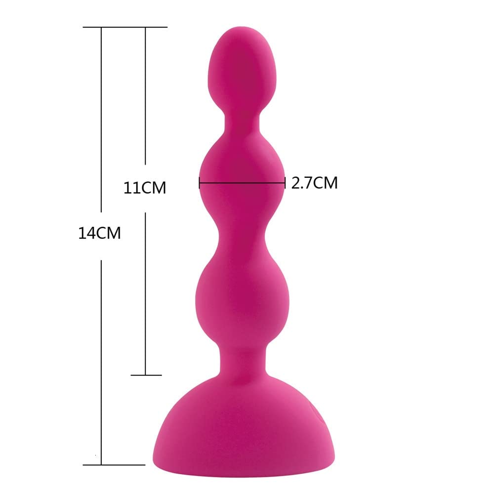 Plug anale Plug anale vibrante con perline anali con massaggio di stimolazione della prostata a distanza 9 Giocattolo vibratore vibrante per allenamento anale