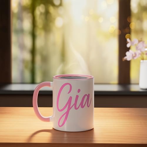 Taza de cerámica para mujer con diseño Gia, 11 oz miniatura 3
