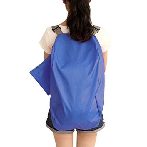 Preisvergleich Produktbild FakeFace Multifunktion Rucksack Schultertasche Faltbar Wasserdicht Reiserucksack Trekkingrucksack Wanderrucksack Damen Herren Tasche für Reise Klettern Trekking Radfahren Camping Wandern (Dunkelblau)
