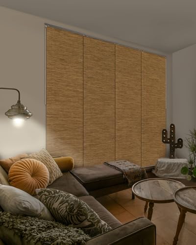 GoDear Design 99.99% Blackout Adjustable Sliding Vertical Blinds 45.8"- 86"