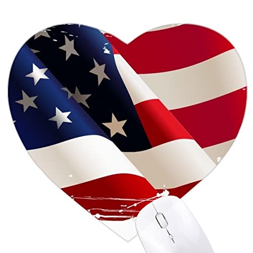 Tapis de souris coeur stars and stripes pour votre espace de télétravail