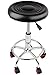 Rollhocker Drehhocker mit Rollen Barhocker Arbeitshocker Kosmetikhocker Spa Massagestuhl Hydraulischer Drehsitz Höhenverstellbar, 32 cm Durchmesser