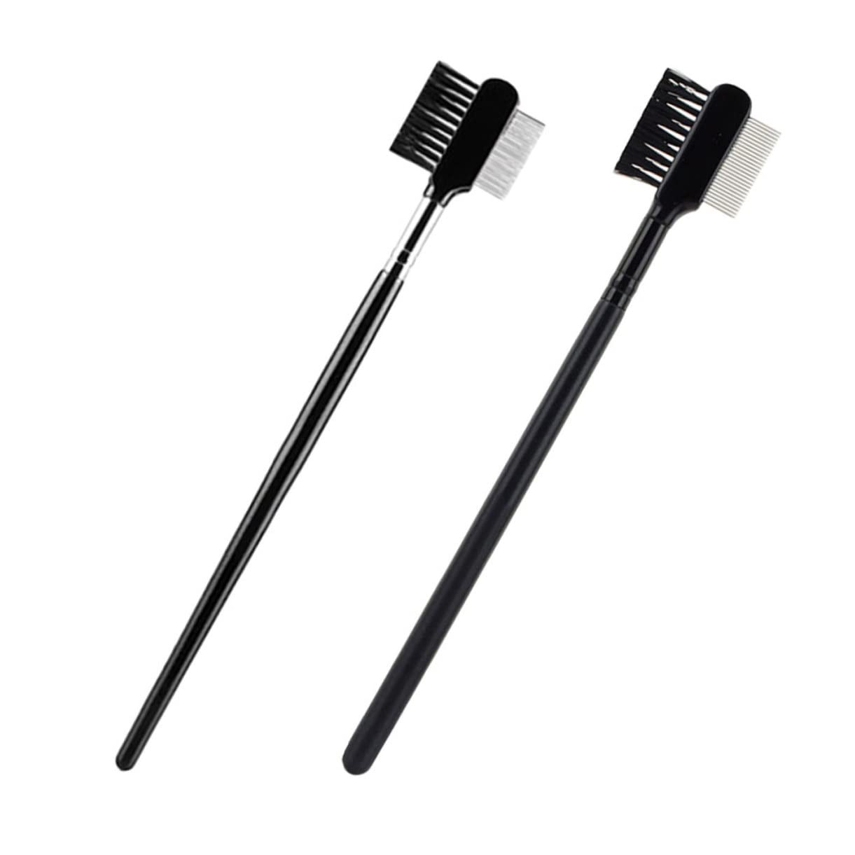 WOFASHPURET 2pcs Multipurpose Eyelash Comb and Convenient Eyebrow Brush Professional Tool for Salon and Home Use Durable and Portable for All Makeup Enthusiasts