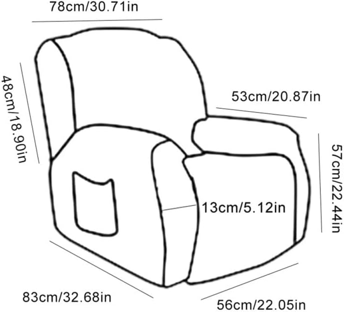 Konsilsa Thicken Plush Recliner Chair Covers for Reclining Chair,Recliner Sofa Cover Soft Velvet Lazy Boy Armchair Covers Winter Warm Non Slip Sofa Slipcovers for Living Room (Color : G)