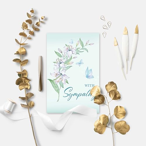 Image of Sympathy Card Gifts for Loss of Loved One, Sympathy Cards with Premium Envelope, Elegant Condolence Card Gift for Family or Friends