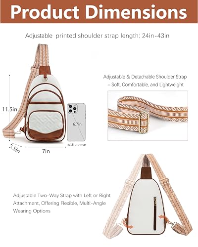 Image of Anti Theft Crossbody Bags for Women,RFID Sling Bag Travel Purse | 5 Compartments,8 RFID Slots,Hidden Pocket,Adjustable Strap,Vegan Leather