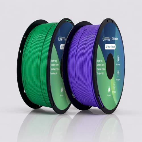 PLA 3D Printer Filament 1.75mm, Green Purple, 1.5kg