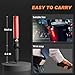 SIMAZO Traffic Wand (2-Pack), 16 Inch Traffic Control Wand with 3 Flashing Modes, Air Marshaling Signal Baton with White LED Light for Car Directing, Air Marshalling, Emergency Signaling