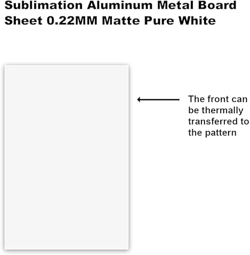 Miniatura 4 de MR.R 10 piezas de 4 x 6 pulgadas, tablero de metal de aluminio mate blanco puro mate, letrero de aluminio en blanco para sublimación, placa de