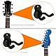 MQWDGJ Gitarrenhalter, 2 Stück Gitarren-Wandhalterung, Gitarren Haken Universal Gitarren-Wandhalter für Akustikgitarre E-Gitarre Bass klassische Gitarre(Schwarz)
