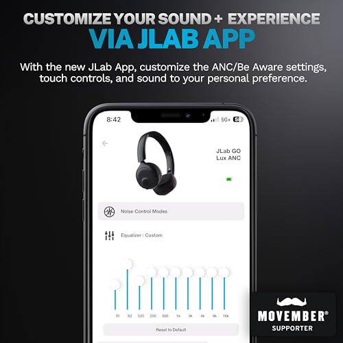 Image of JLab, Go Lux ANC, On Ear Headphones, Active Noise Cancelling, Bluetooth, Graphite