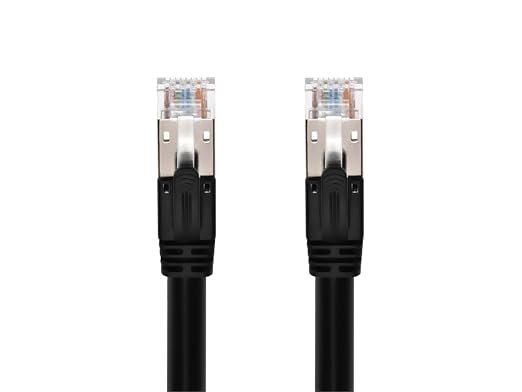 Cable de Red Monoprice Cat6A PoE 5 Pies Negro miniatura 2
