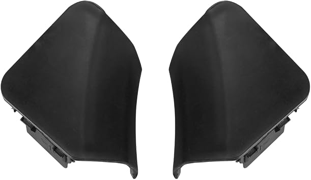 Front Left Right Tow Hook Covers for Toyota Highlander 2011-2013 | Fits Toyota Highlander 2011-2013; unpainted front left/right bumper tow eye hole cover pair