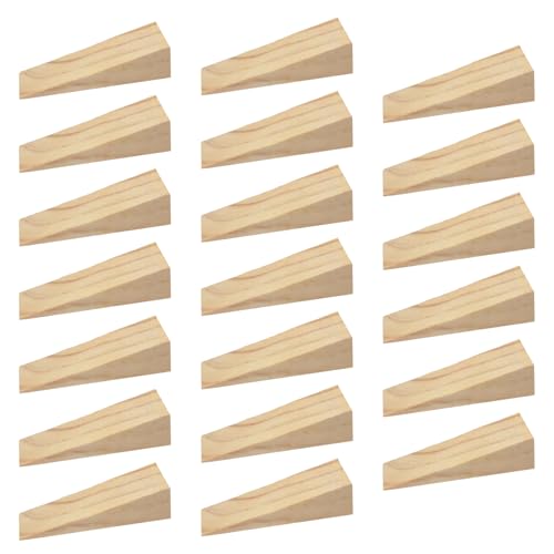 20 cuñas de madera triangulares, cuñas de madera pequeñas, montaje en puerta, accesorios de muebles, tapicería de muebles, así como bloques de madera para muebles, montaje, bricolaje