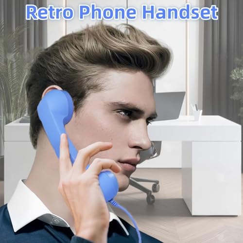 Combiné rétro Bluetooth anti ondes avec microphone pour appels iPhone et Android - 3