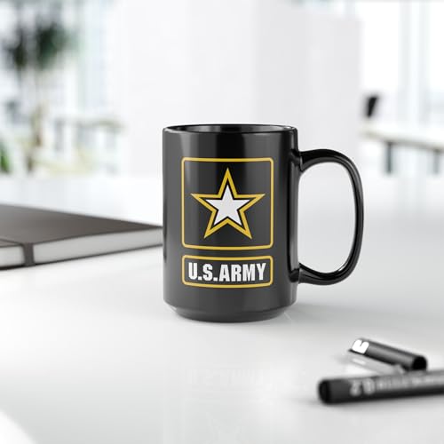 Taza de café U.S. Army negra 15 oz miniatura 6