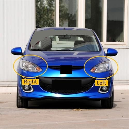 Lentille boîtier phare Mazda 2 2007-2012 coque de protection en verre - 5