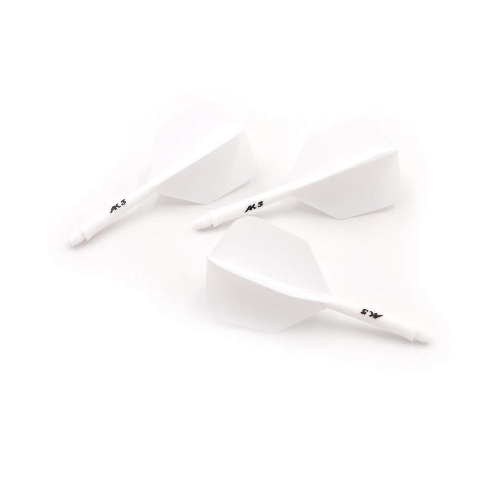CUESOUL ROST Integrated Dart Shaft and Flights,big wing shape,Set of 3, All White-fcsak-58ys, 28mm-M - Image 4