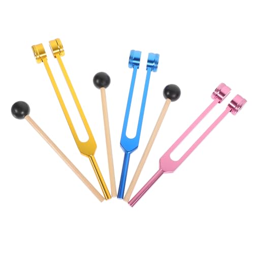 BESTonZON Djustable Frequency Tuning Forks 128hz Ear Picking Set for Professional Use Sensory Massages